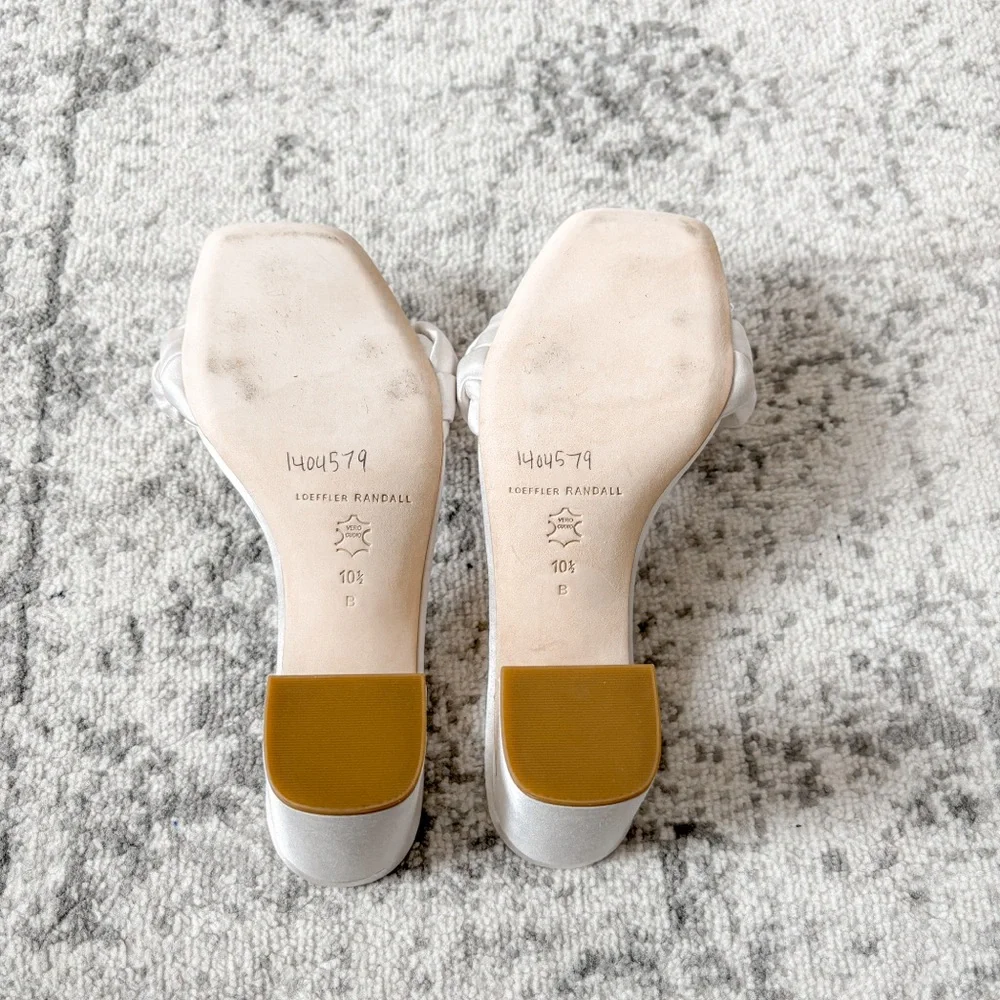 Loeffler Randall Silver Braided Heels - Picture 8 of 14